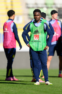 Jardell Kanga of the Swedish under-21 national football team