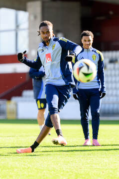 Jonah Kusi-Asare of the Swedish under-21 national football