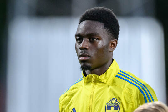 Genesis Antwi of Sweden at lineup