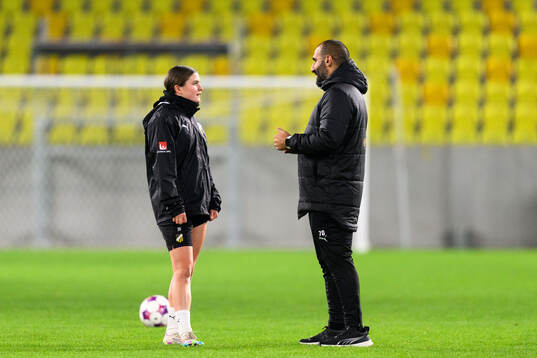 Hanna Wijk and coach Mak Lind