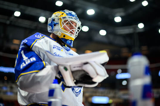Leksands målvakt Marcus Gidlöf