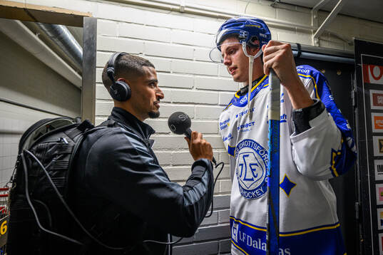 Radiosportens Emanuel Nashed och Leksands Anton Johansson