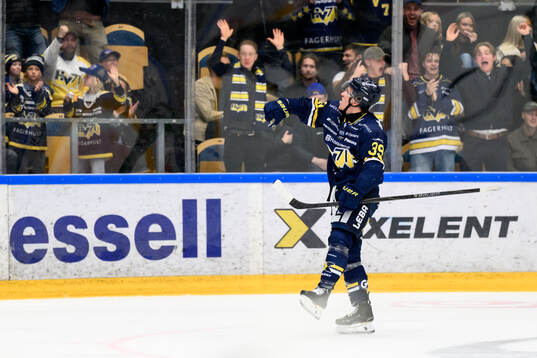 HV71s Jamiro Reber jublar