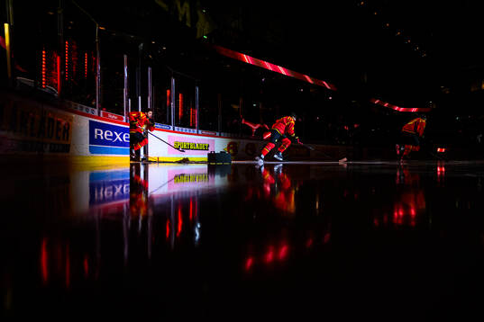 Brynäs spelare gör entré
