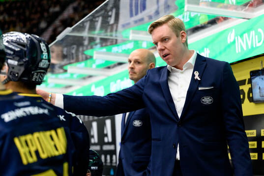 HV71s tränare Anton Blomqvist
