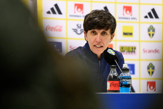 Head coach Sonia Bermudez of Spain at a press conference