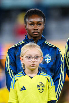 Monica Jusu Bah of Sweden at lineup