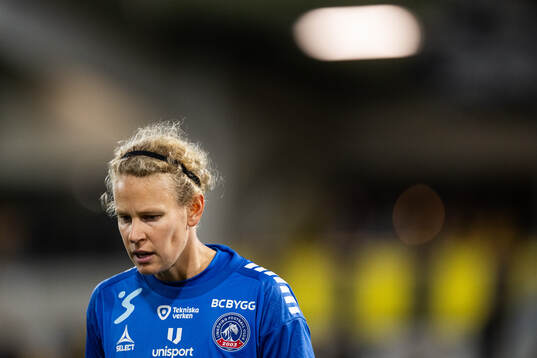 Linköpings målvakt Cajsa Andersson deppar