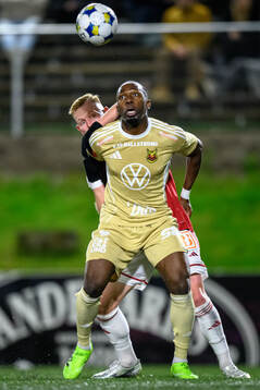 under fotbollsmatchen i Superettan mellan Sandvikens IF och