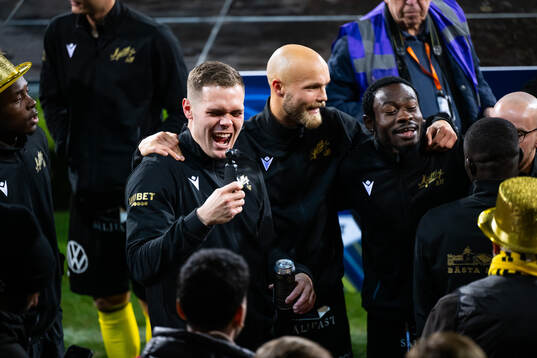 Mjällbys Jacob Bergström jublar