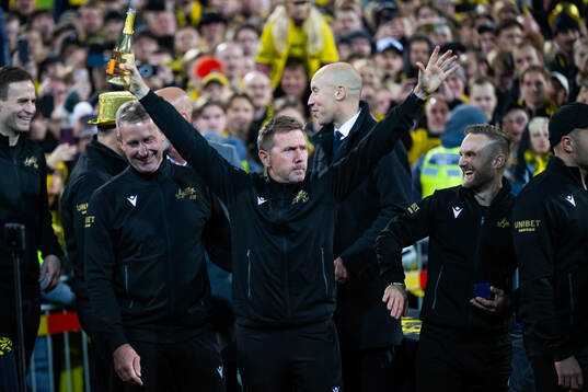under fotbollsmatchen i Allsvenskan mellan Mjällby och