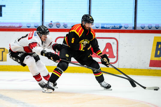 Malmö Redhawks Fredrik Händemark och Brynäs Michal Kempny