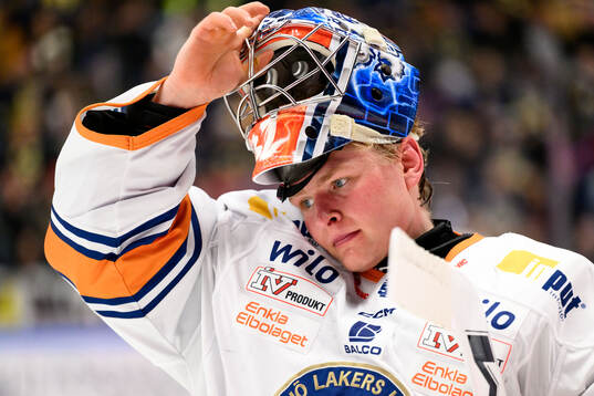 Växjös målvakt Ludvig Persson