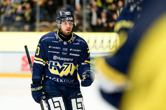 HV71s Lukas Rousek jublar