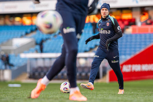 Andreas Schjelderup of the Norwegian national football team