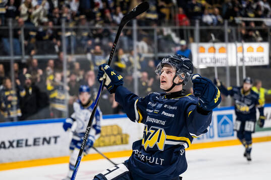 HV71s Hugo Pettersson jublar