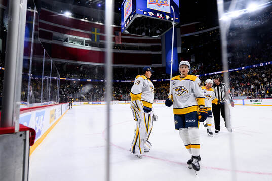 Fedor Svechkov of Nashville Predators looks dejected