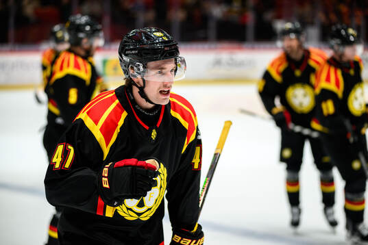 Brynäs Lucas Pettersson jublar