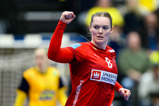 Anne Mette Hansen of Denmark celebrates