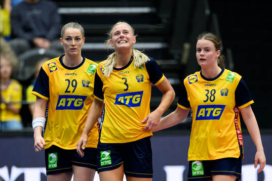 Nina Koppang of Sweden in pain