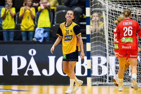 Nathalie Hagman of Sweden looks dejected