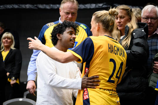 Loui Sand and Nathalie Hagman of Sweden