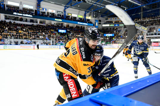 HV71s Aleksi Heponiemi och Luleås Frederic Allard