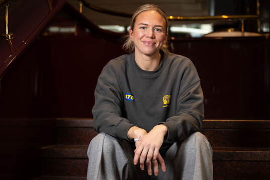 Jenny Carlson of Sweden of the Swedish women's national