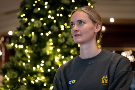 Goalkeeper Johanna Bundsen of Sweden of the Swedish women's