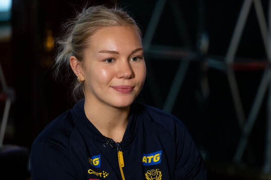 Thea Kylberg of the Swedish women's national handball team