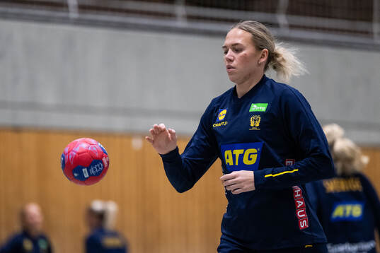 Jenny Carlson of the Swedish women's national handball team