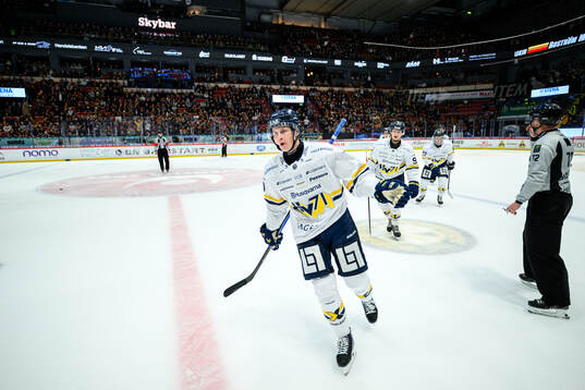 HV71s Hugo Pettersson jublar