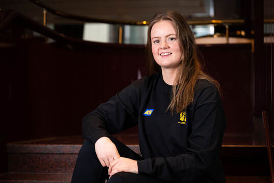 Elin Hansson of the Swedish women's national handball team