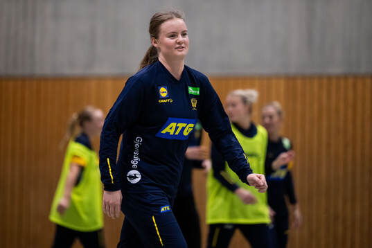 Elin Hansson of the Swedish women's national handball team