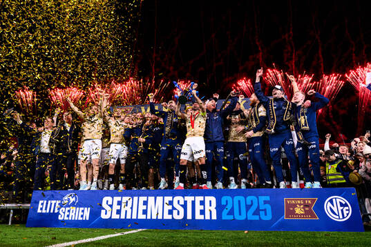 Players of Viking celebrate