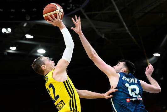 Ludvig Håkanson of Sweden and Rok Radovic of Slovenia
