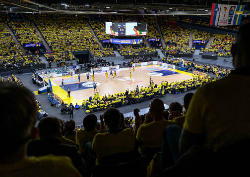 View from the stands inside Scandinavium