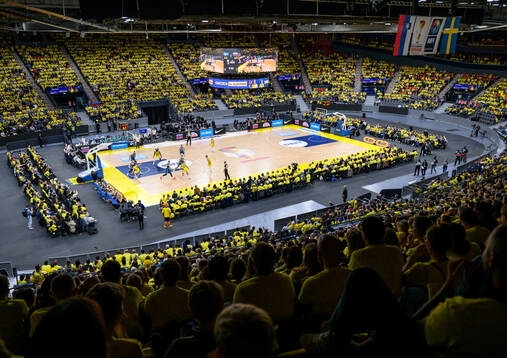 View from the stands inside Scandinavium