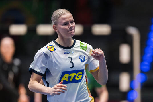 Nina Koppang of Sweden celebrates