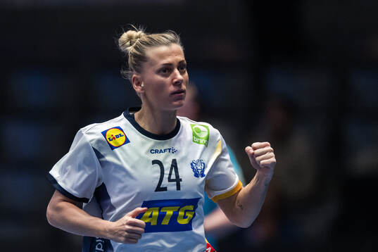 Nathalie Hagman of Sweden celebrates