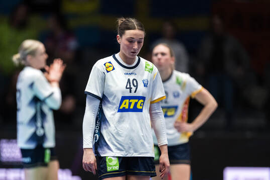 Olivia Löfqvist of Sweden looks dejected