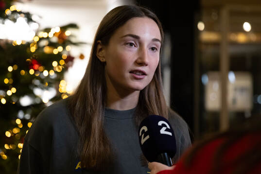 Olivia Löfqvist of the Swedish women's national handball