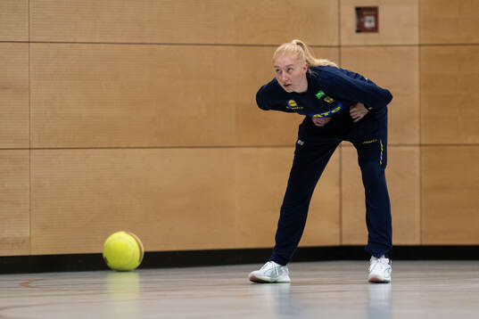 Tyra Axnér of the Swedish women's national handball team