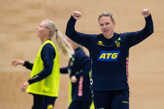 Jenny Carlson of the Swedish women's national handball team