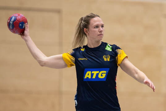 Jenny Carlson of the Swedish women's national handball team