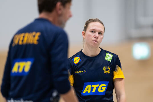 Jenny Carlson of the Swedish women's national handball team