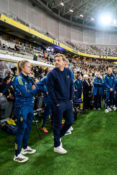 Assistant coach Johanna Almgren and Head coach Tony