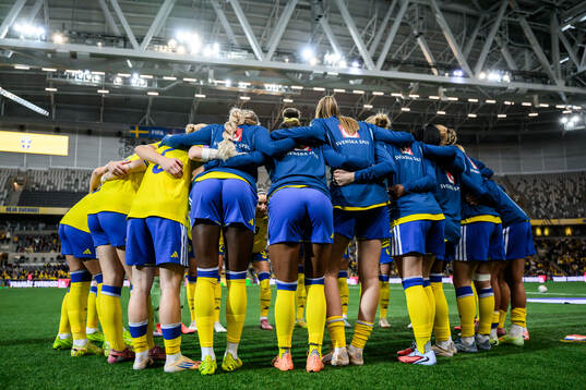 during the Women's Nations League bronze medal second leg