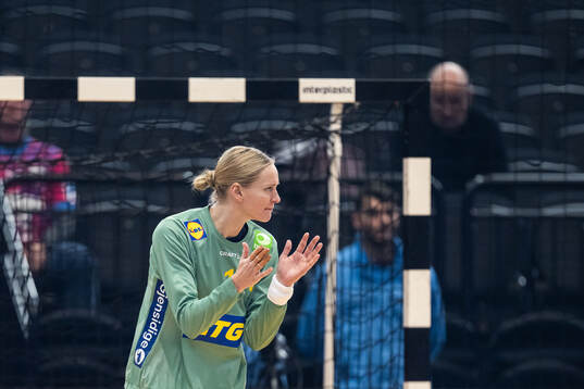Goalkeeper Johanna Bundsen of Sweden
