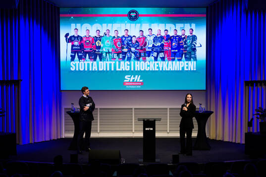 Johan Cahling, SHL, och Sanna Lindqvist, social media
